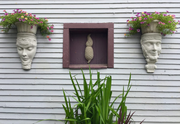 Concrete sculptures on barn wall21