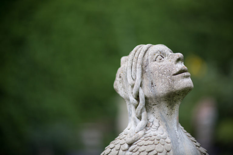 Artist Leslie Fry's sculpture garden, Winooski, VT